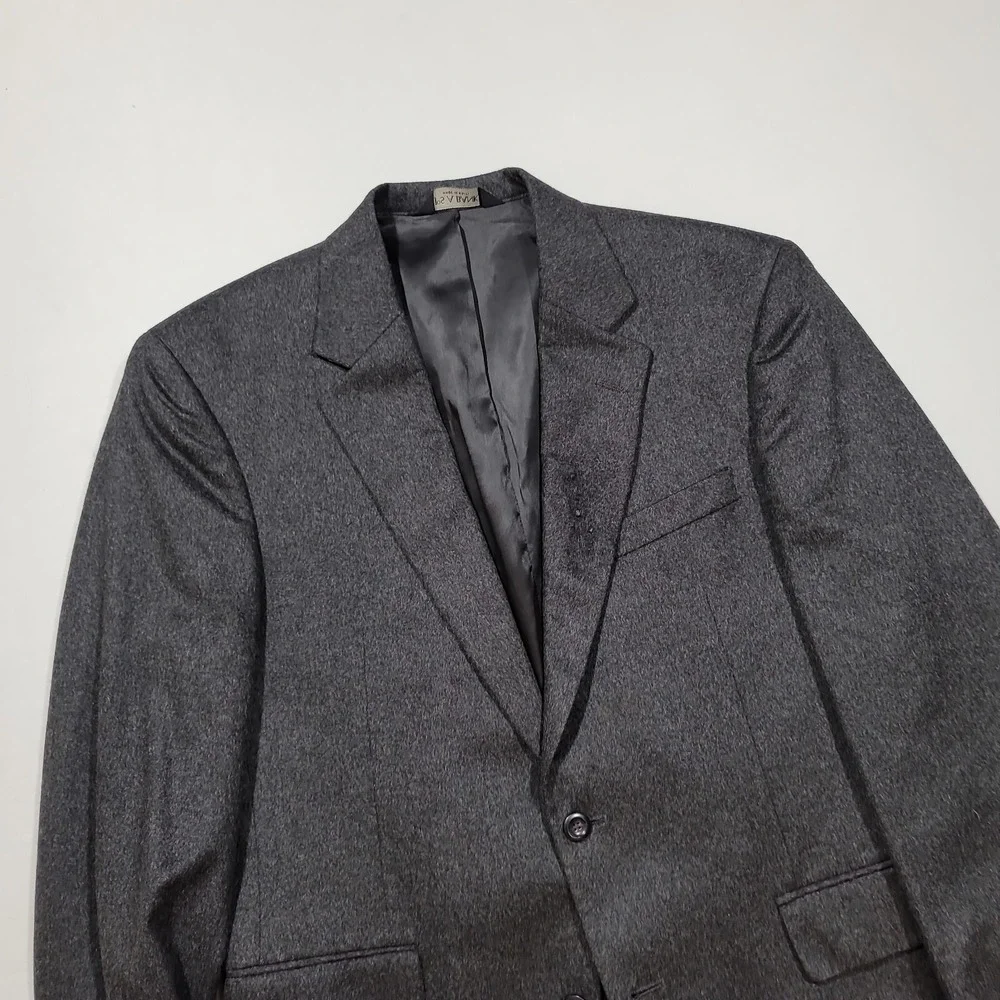 JoS A Bank 100% Cashmere Sport Coat Mens‎ 41R 40 42 Charcoal Grey Blazer Soft!